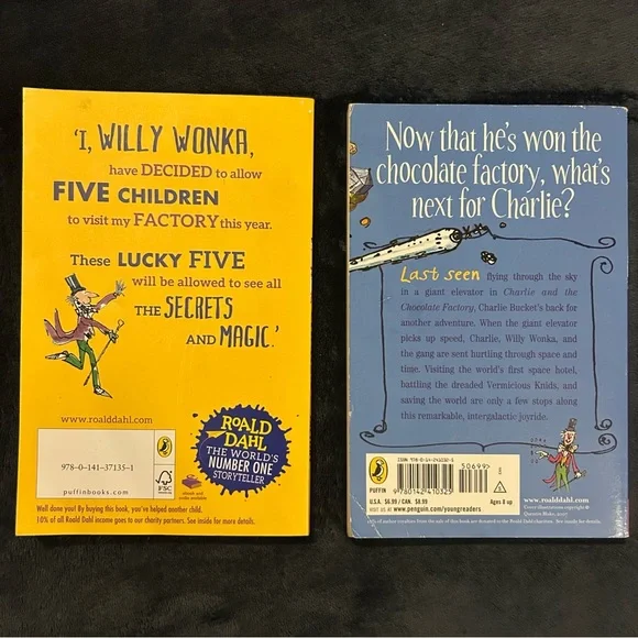 Charlie and the Chocolate Factory by Roald Dahl - 2 Children’s Book Set - Picture 2 of 7